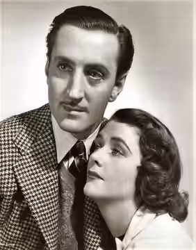 Basil Rathbone and Barbara O'Neil in the American film The Sun Never Sets (1939) - publicity still (cropped).
