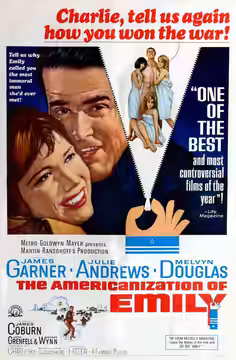 Advertising poster for the film The Americanization of Emily (1964).