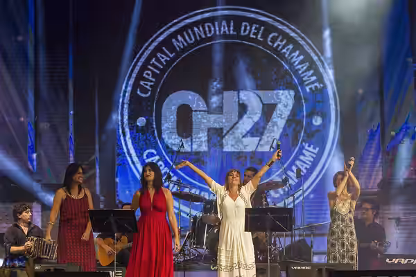 Corrientes, 26 de Enero de 2017 Elena Rogers, Soledad Villamil, Hilda Lizarazu y Valeria Gomez participaron de la 27 Fiesta Nacional del Chamamé en la ciudad de