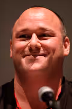 Actor Will Sasso on the Neighbors from Hell panel at the 2010 San Diego Comic Con in San Diego, California. Please attribute to Gage Skidmore if used elsewhere.