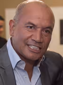 Temuera Morrison and Julian Dennison at the US Embassy in NZ (2016)