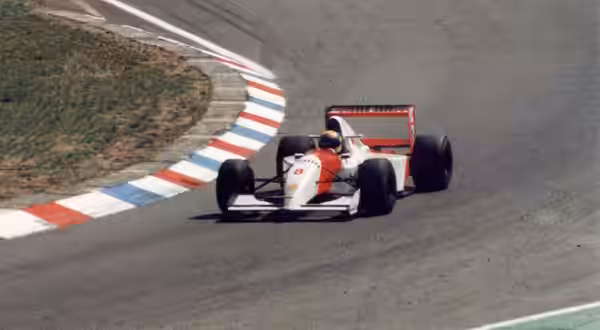 Ayrton Senna at Hockenheim GP 1993 (cropped photo)