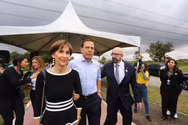 Governador do Estado de São Paulo, João Doria, em Inauguração da estátua em homenagem ao tricampeão mundial Ayrton Senna. Local: Guarulhos\SP. Data: 18\12\2019 