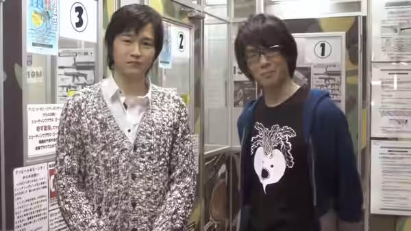 Voice actors Ryota Osaka and Natsuki Hanae in a 2020 video