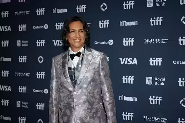 Carlos Diehz, actor, at the 2024 Toronto International Film Festival (TIFF) for the movie Conclave.