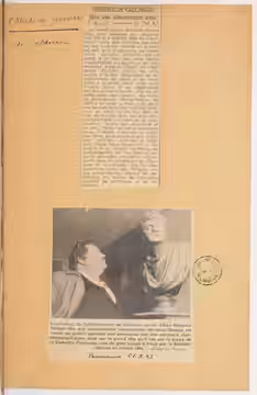 Contient : coupures de presse. - Concerne : représentation du 3 novembre 1943 à la Comédie Française Langue : français