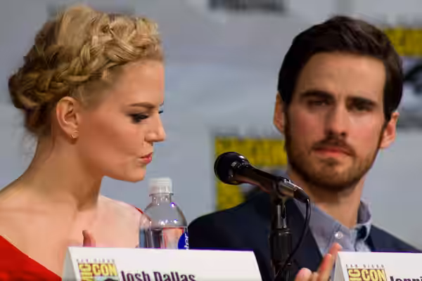 Jennifer Morrison &amp; Colin O'Donoghue Once Upon a Time Panel at the 2014 Comic-Con International.