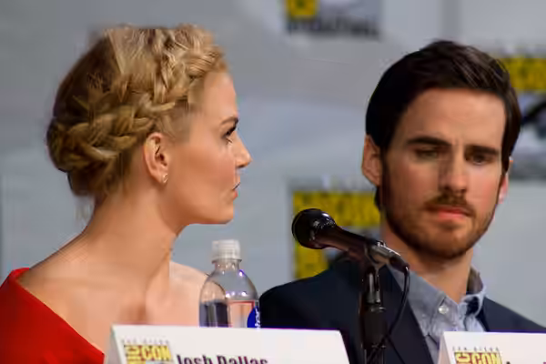 Jennifer Morrison &amp; Colin O'Donoghue Once Upon a Time Panel at the 2014 Comic-Con International.