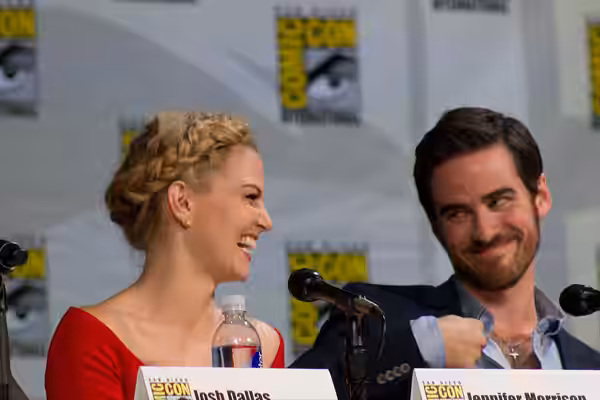 Jennifer Morrison &amp; Colin O'Donoghue Once Upon a Time Panel at the 2014 Comic-Con International.