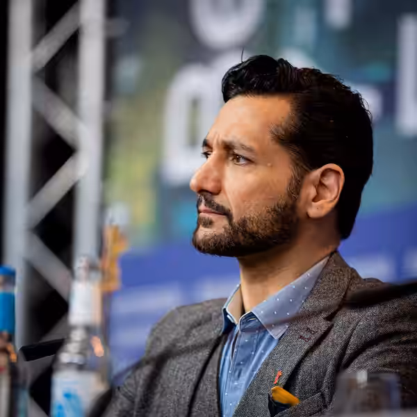 Actor Cas Anvar at the Berlinale 2019