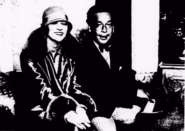 Roszika Dolly and Edgar Allan Woolf, who announced their engagement in 1924