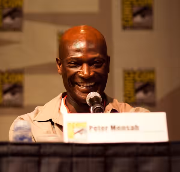 Peter Mensah at ComicCon 2009 for the Spartacus Launch