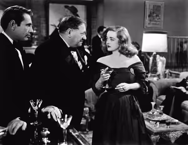 Gary Merrill, Gregory Ratoff and Bette Davis in All About Eve (1950).