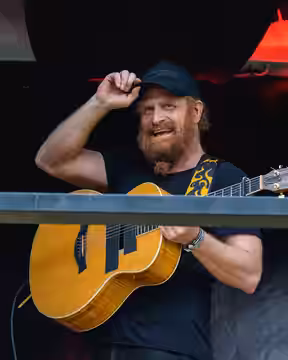 Kristofer Hivju with Olav Lystrup at Tons of Rock, Oslo, 2026