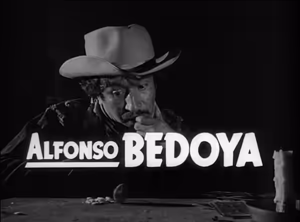 Mexican actor Alfonso Bedoya as he appears in the trailer of Border Incident (1949).