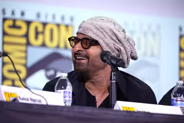 Prabhas speaking at the 2023 San Diego Comic Con International, for "Project K", at the San Diego Convention Center in San Diego, California. Please attribute t