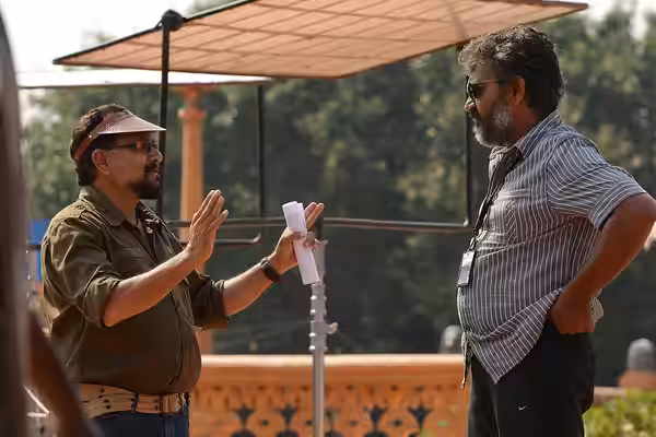 Working Stills Bahubali With Rajamouli (2014)