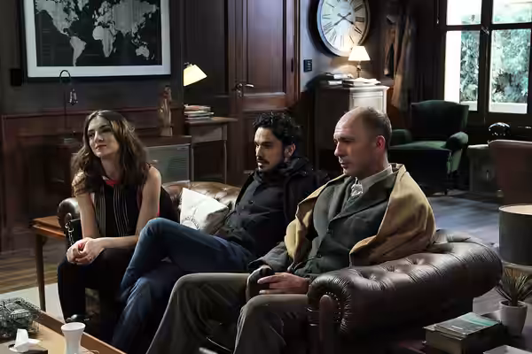 Julieta Zybelberg, Martín Slipak y Darío Grandinetti. En terapia 3ra temporada. Foto TVP 2014
