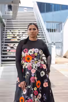 Actress Chhaya Kadam at 2024 Cannes Film Festival for the film All We Imagine As Light
