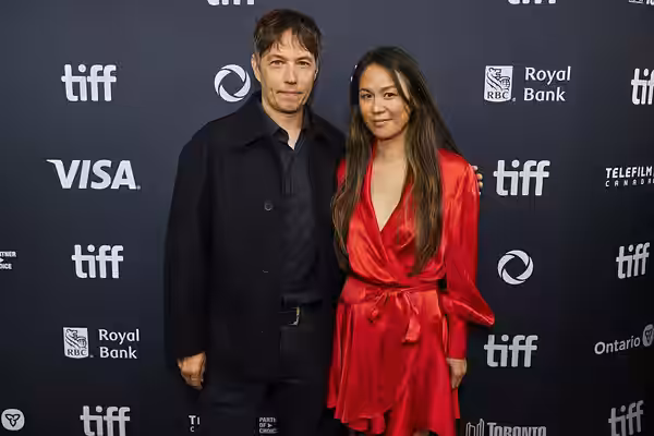 Sean Baker and Samantha Quan attend the premiere of "Anora" during the 2024 Toronto International Film Festival