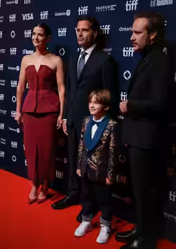 Cast and director of "Sharp Corner" at the 2024 Toronto International Film Festival (TIFF) for the movie Sharp Corner.