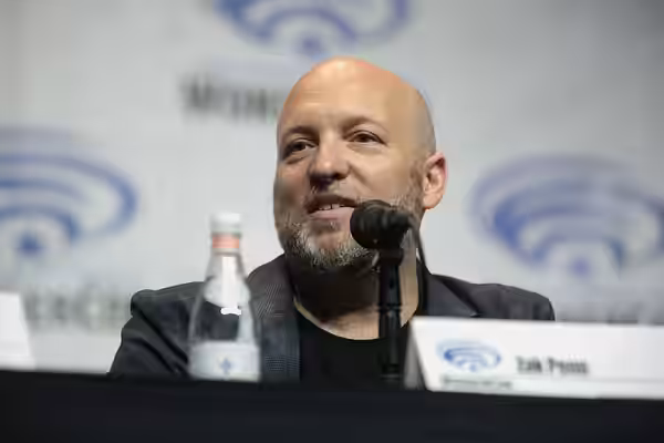 Zak Penn speaking at the 2018 WonderCon, for "Ready Player One", at the Anaheim Convention Center in Anaheim, California. Please attribute to Gage Skidmore if u