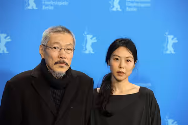 Hong Sangsoo and Kim Minhee at Berlinale 2022