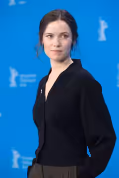 Zara Devlin presenting the movie Small Things like These at the Berlinale 2024