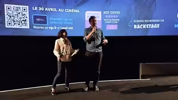 Tim Mielants à l'avant-première de "Tu ne mentiras point" à l'UGC Ciné Cité Les Halles, le 28 avril 2025.