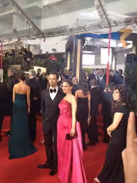 Actress Natalie Portman attends at Golden Globes ceremony in 2012.