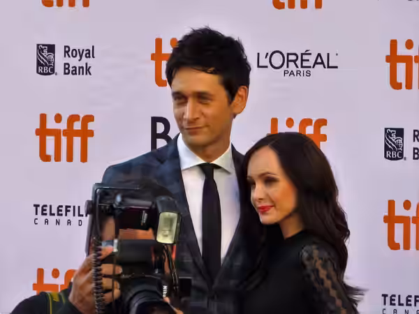 Mark Leslie Ford and Ksenia Solo at the premiere of Suburbicon, 2017 Toronto Film Festival