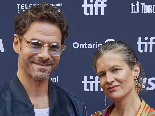 Clement Ducol and Camille Dalmais attend Netflix's "Emilia Perez" Canadian premiere during the Toronto International Film Festival (2024)