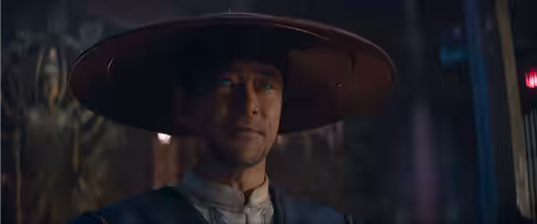 Tadanobu Asano as Lord Raiden in the “Mortal Kombat II” trailer. (2025)