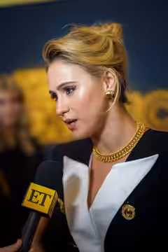 Maria Bakalova in New York City for the movie The Apprentice. (2024)