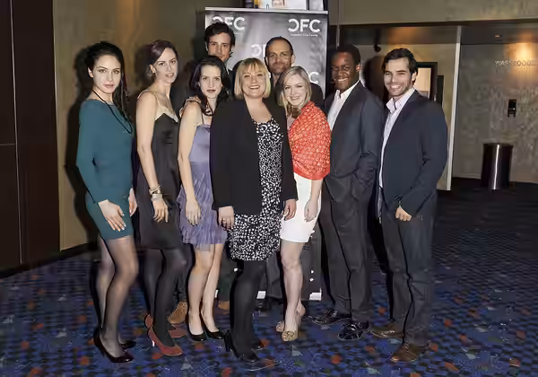 The 2011 CFC Actors Conservatory! (L-R) Amber Goldfarb, Melissa Hood, Kimberly-Sue Murray, Charlie Carrick, Larissa Giroux (Manager of the Actors Conservatory), (2012)