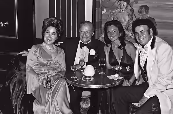 Western star Don "Red" Barry and wife Barbara Patin (center) and Sunset Carson (right) - at the National Film Society convention, May 1979. On July 17, 1980 he 