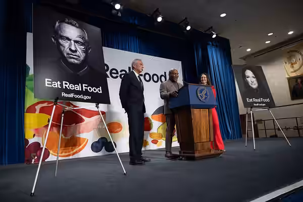 Former Undisputed World Heavyweight Champion Mike Tyson delivers some remarks during an update on the implementation of the Dietary Guidelines for Americans, 20