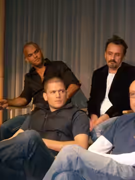 Amaury Nolasco, Robert Knepper and Wentworth Miller at "Prison Break" at Paley Center for Media, Beverly Hills, California (2008)
