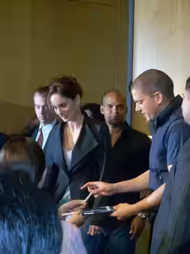 Sarah Wayne Callies and Wentworth Miller sign autographs after "Prison Break" at Paley Center for Media, Beverly Hills, California - Oct. 21, 2008