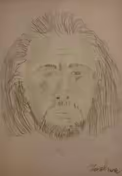 Predrag Bjelac portrait. Pencil on paper, 2015. (2016)
