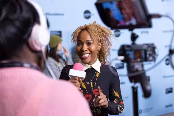 DeWanda Wise at the 2025 Sundance Film Festival for the premiere of "Love, Brooklyn"
