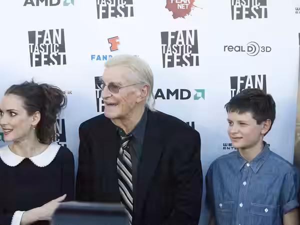 Winona Ryder, Martin Landau and Charlie Tahan at the "Frankenweenie" premiere at the Fantastic Fest in Austin, Texas. (2012)