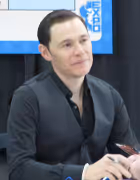Game of Thrones actor Burn Gorman with a fan (2014)