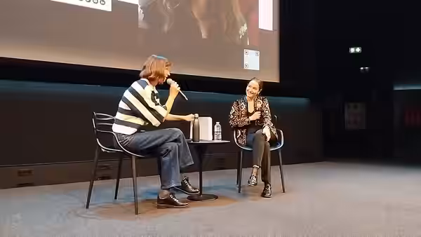 Anaïs Demoustier en rencontre au Forum des Images, en octobre 2023.