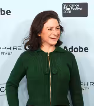 Alia Shawkat, actor, at the 2025 Sundance Film Festival for the movie Atropia.