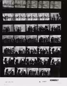 The photo contact sheet, identified as A2427 by the White House Photographic Office (WHPO), is housed at the Gerald R. Ford Presidential Library, a branch of th (1974)
