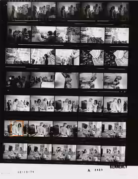 The photo contact sheet, identified as A2429 by the White House Photographic Office (WHPO), is housed at the Gerald R. Ford Presidential Library, a branch of th (1974)