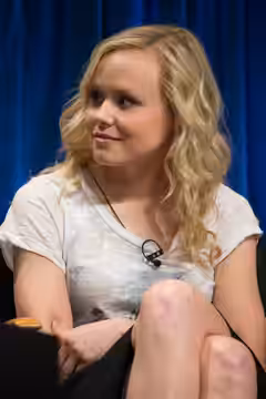 Alison Pill at the PaleyFest 2013 panel on the TV show "The Newsroom"