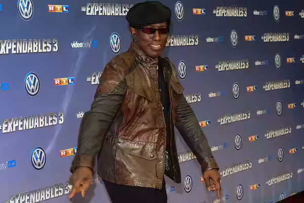 Wesley Snipes attend the German premiere of the film "The Expendables 3" at Residenz cinema on August 6, 2014 in Cologne, Germany.
