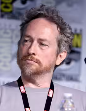 Zeb Wells speaking at the 2023 San Diego Comic-Con International in San Diego, California.